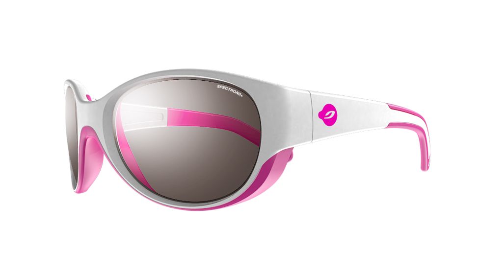 Julbo Lily Sunglasses with Spectron 3+ Lenses, White/Flourscent Pink, 4-6 Years J4901111