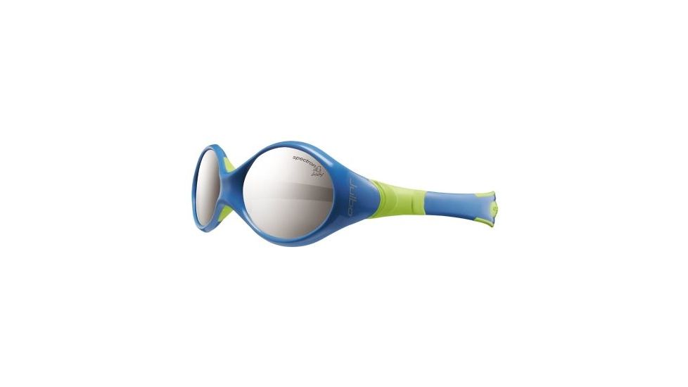 Julbo Looping 2 Kids Sunglasses, Blue/Lime Frame w/Spectron 4 Baby Lenses 332112