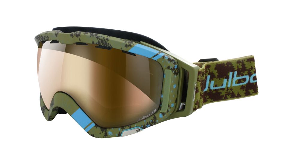 Julbo Orbiter Rx Insert Goggles - Army Green/Blue Frame, Zebra Lens 72031541