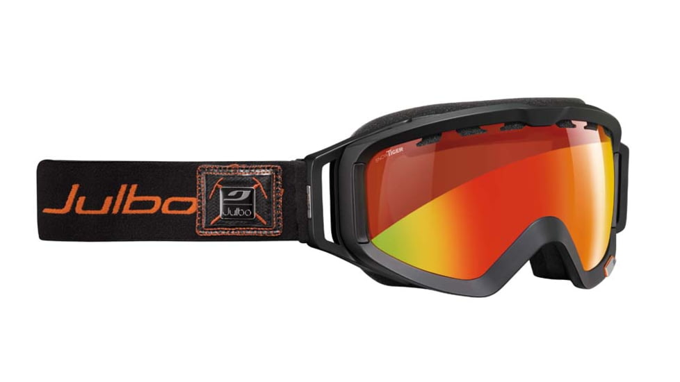 Julbo Orbiter Goggles, Black/Orange w/Snow Tiger Double Spherical Lenses And A Multilayer Fire Flash Treatment 72073144