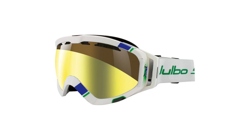 Julbo Orbiter Goggles - White/Blue Frame, Zebra Light Lens 72031112