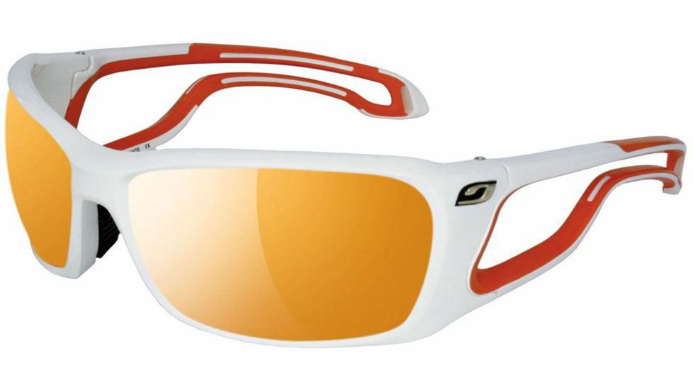 Julbo Pipeline L Sunglasses, White/Orange w/ Zebra Lenses 4343111
