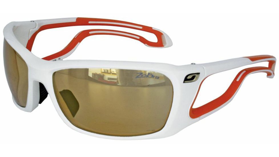 Julbo Pipeline  Sunglasses, White/Orange w/ Zebra Lenses 4283111