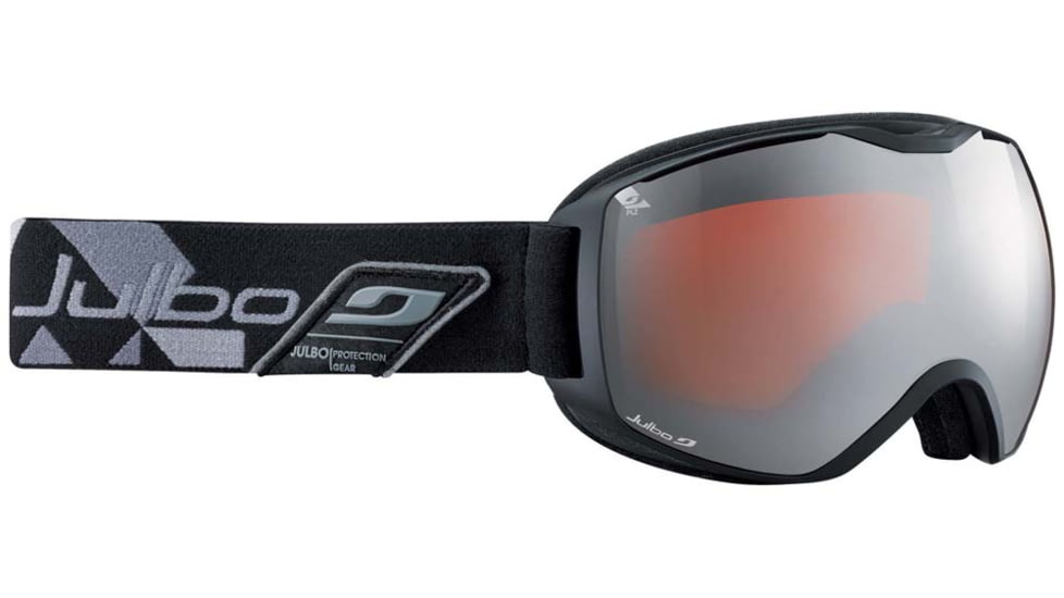 Julbo Quantum Goggles, Blue/Grey w/Orange Polarized Cat 3 Double Spherical Lenses And A Silver Flash Treatment 73791144