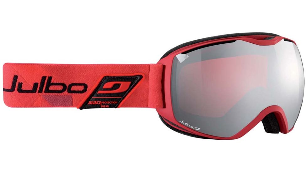 Julbo Quantum Goggles, Red/Black w/Vermillion Cat 3 Double Spherical Lenses And A Silver Flash Treatment 73713134