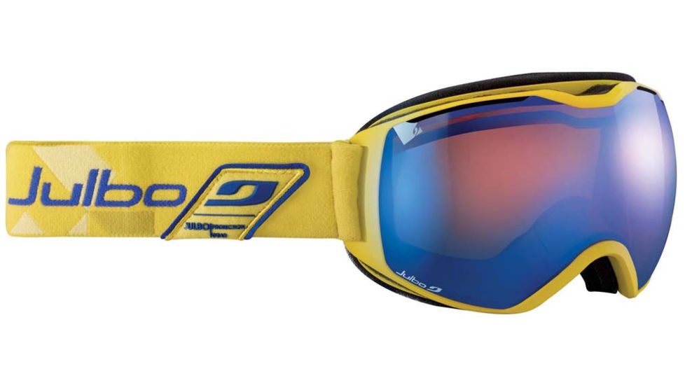 Julbo Quantum Goggles, Yellow w/Orange Cat 3 Double Spherical Lenses And A Blue Flash Treatment 73712154