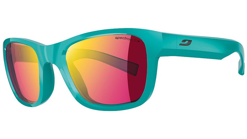 Julbo Reach L Bifocal Prescription Sunglasses, Shiny Turquoise Frame, Spectron 3+ W/ Pink Flash Lens-J4661112BI