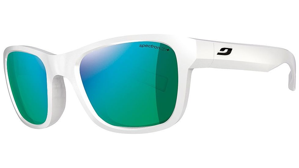 Julbo Reach L Bifocal Prescription Sunglasses, Shiny White Frame, Spectron 3+ W/ Green Flash Lens-J4661111BI