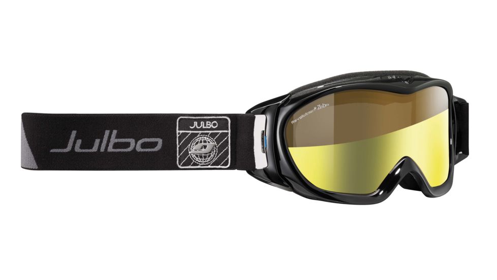 Julbo Revolution Goggles-Black-Zebra Light with Light Gold Flash Treatment