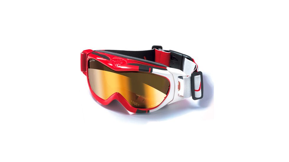 Julbo Revolution Goggles - White/Red/Black Frame, Camel lens 71850110