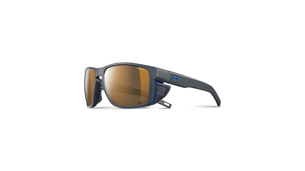 Julbo Shield Cameleon Sunglasses, Dark Grey/Black/Blue J5065021