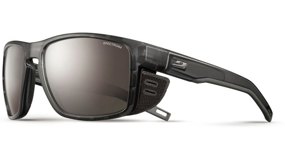 Julbo Shield Sunglasses Black/Black Frame with Zebra Lenses, J5063114