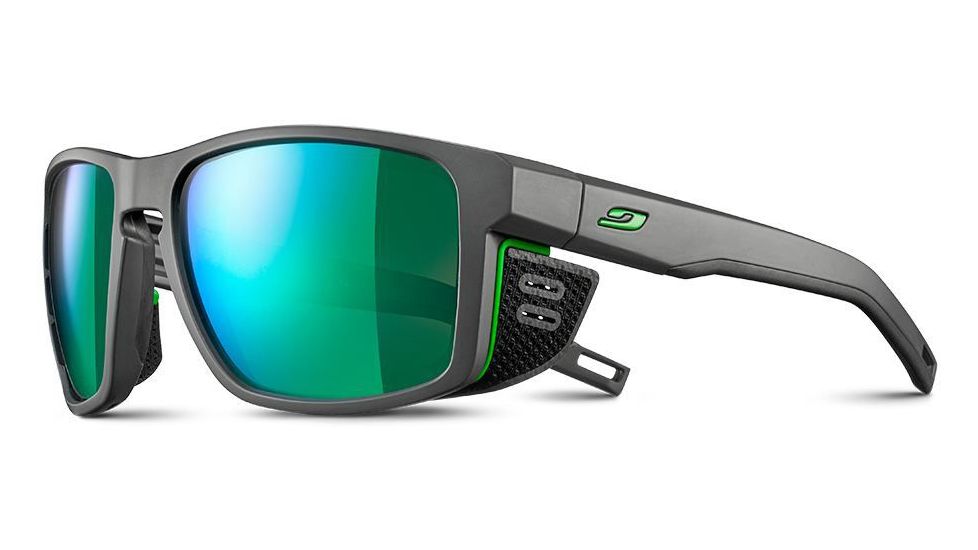 Julbo Shield Sunglasses Gray/Green Frame with Spectron 3CF Lenses, J5061120