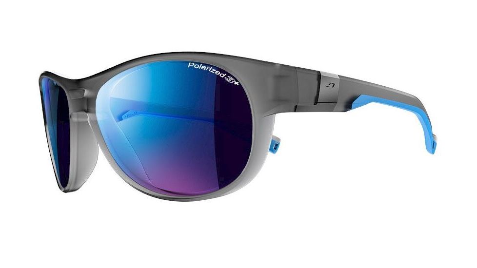 Julbo Shore Sunglasses,Transgray/Light Blue Frame,Polarized 3 CF Lens J4879121