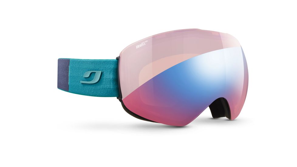 Julbo Skydome Goggles, Dark Blue/Turquoise, Zebra Light Red Lens, J75634128