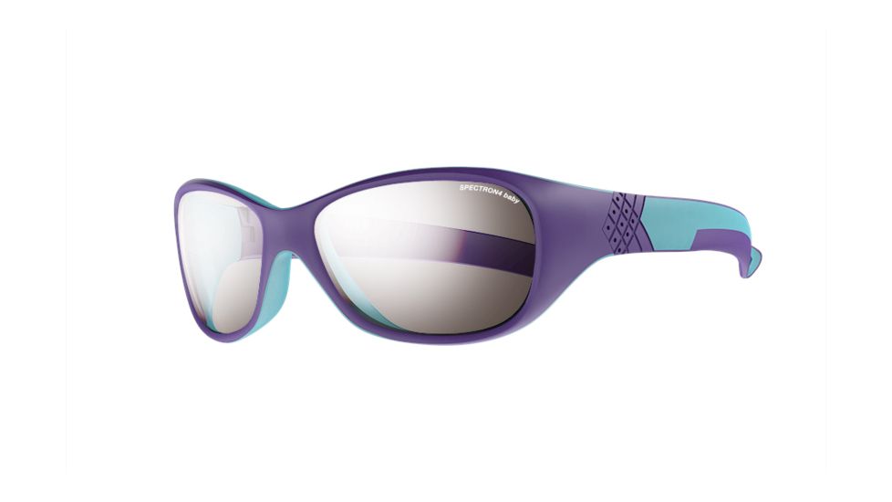 Julbo Solan Sunglasses with Spectron 4 Baby Lenses, Purple/Turquoise, 4-6 Years J3901226