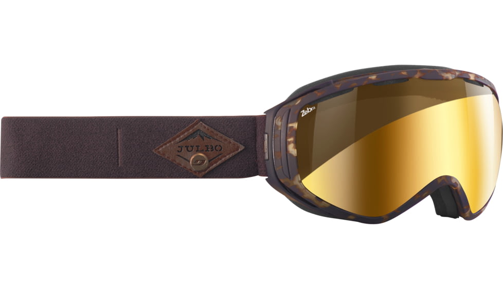 Julbo Titan Goggles Ecaille with Gold Flash Zebra Lenses, XL J74131476