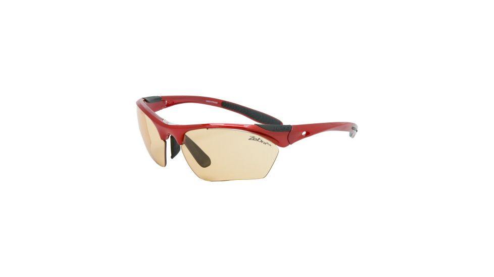 Julbo Trail Sunglasses - Red, Soft Zebra Lenses