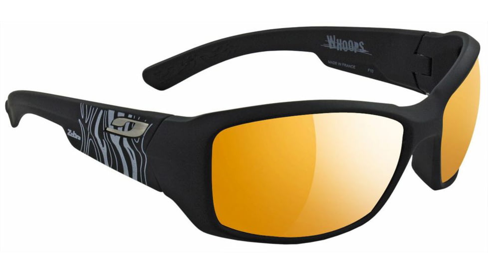 Julbo Whoops Sunglasses, Matte Black + Wallpaper w/ Zebra Lenses 4003122