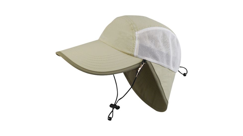 Juniper Taslon Flap Cap Khaki J7234-KH