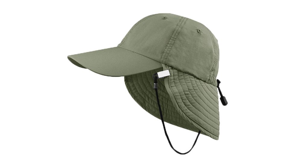 Juniper Uv Bucket Hat W/flap Khaki Osf J7221-KH