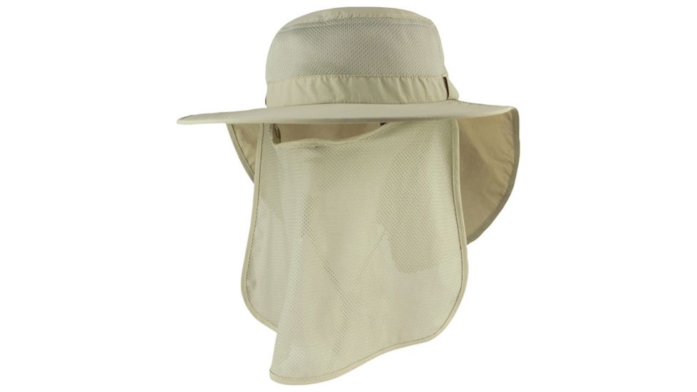 Juniper Uv Large Bill Flap Cap Khaki J7243-KH