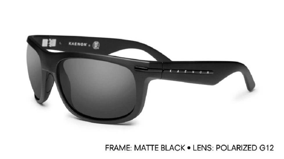 Kaenon Burny - Men's-Matte Black-G12 Polarized