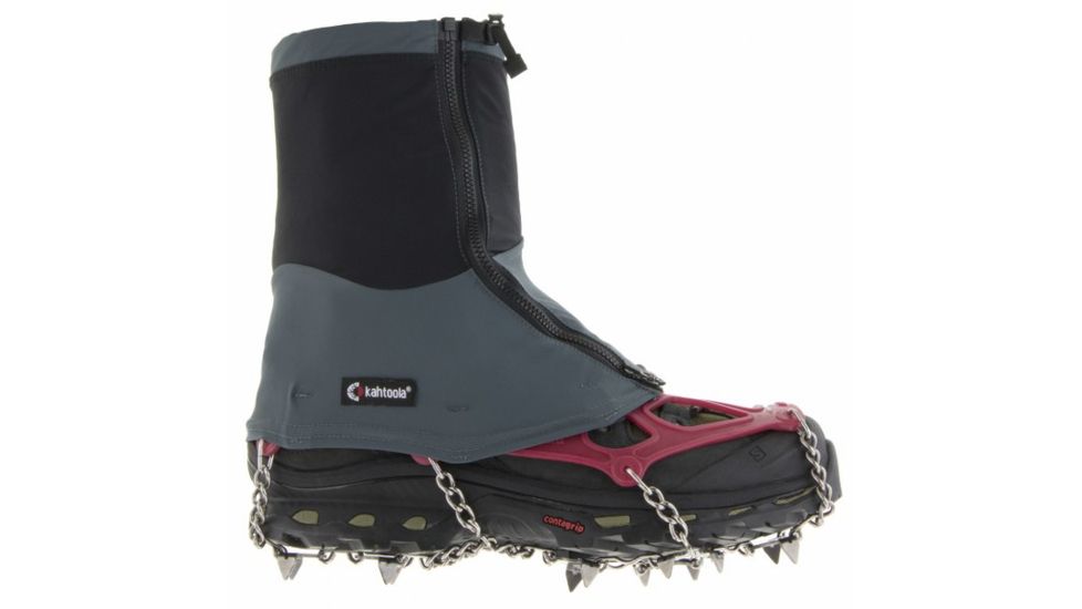 Kahtoola Connect Gaiters Mid, Gray/Charcoal, Small - Medium, KT06007