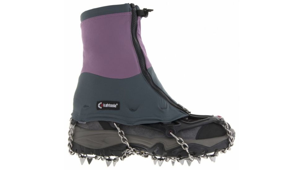 Kahtoola Connect Gaiter, Mid, Gray/Plum, L/XL, KT06-17-FG12