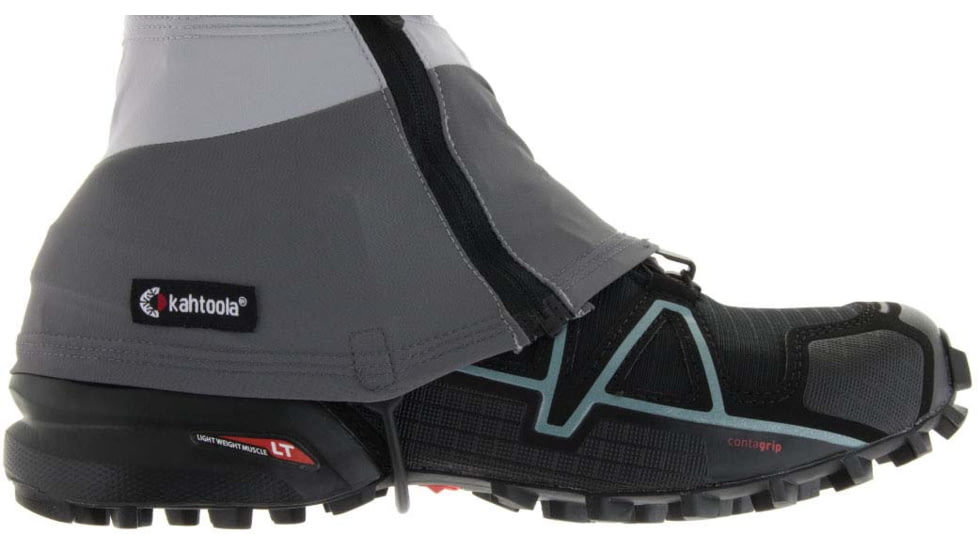 Kahtoola INSTA Gaiters Mid, Light Grey/Dark Grey, Large - Extra Large, KT07020