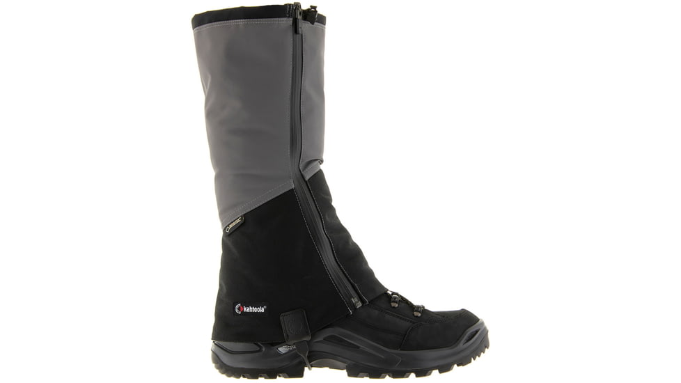 Kahtoola NAVA GTX Tall Gaiters, Grey/Black, Small, KT08007
