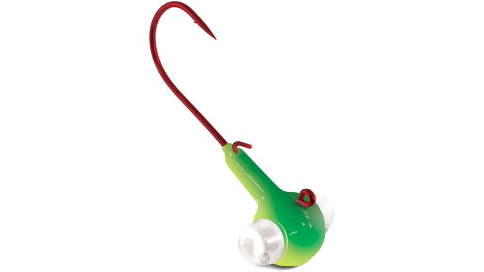 Kalins Fishing Kalin Google Eye Jig 1/4oz, Chartreuse Green, GE14-CH/GRN