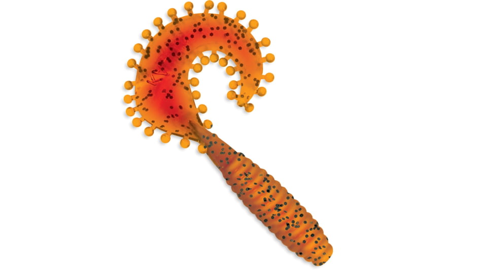 Kalins Fishing Kalin Tickle Grub, 5in, Pumpkin/Salt &amp; Pepper, 8 Pack, 5T8-695