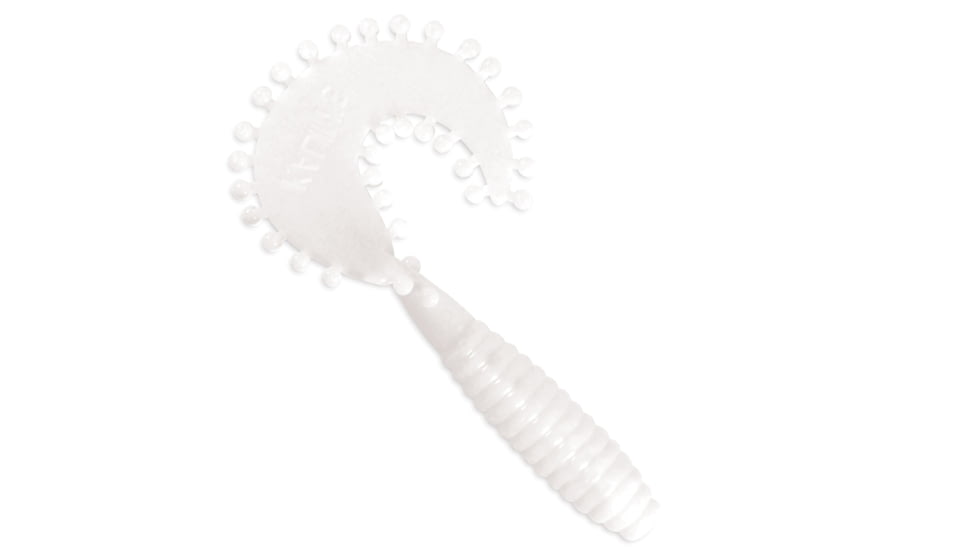 Kalin's Fishing Kalin Tickle Grub, 10, 5in, White, 5T8-215