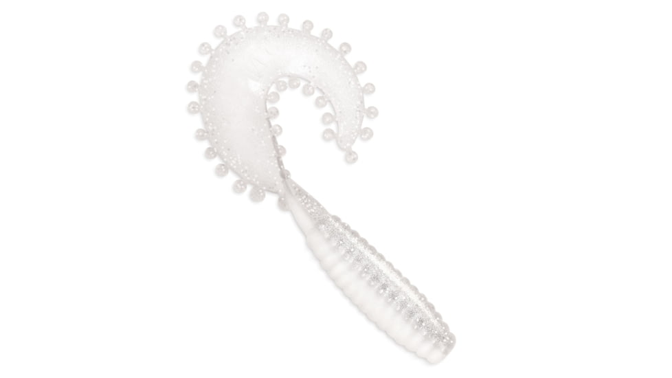 Kalin's Fishing Kalin Tickle Grub, 10, 5in, White Ice, 5T8-153