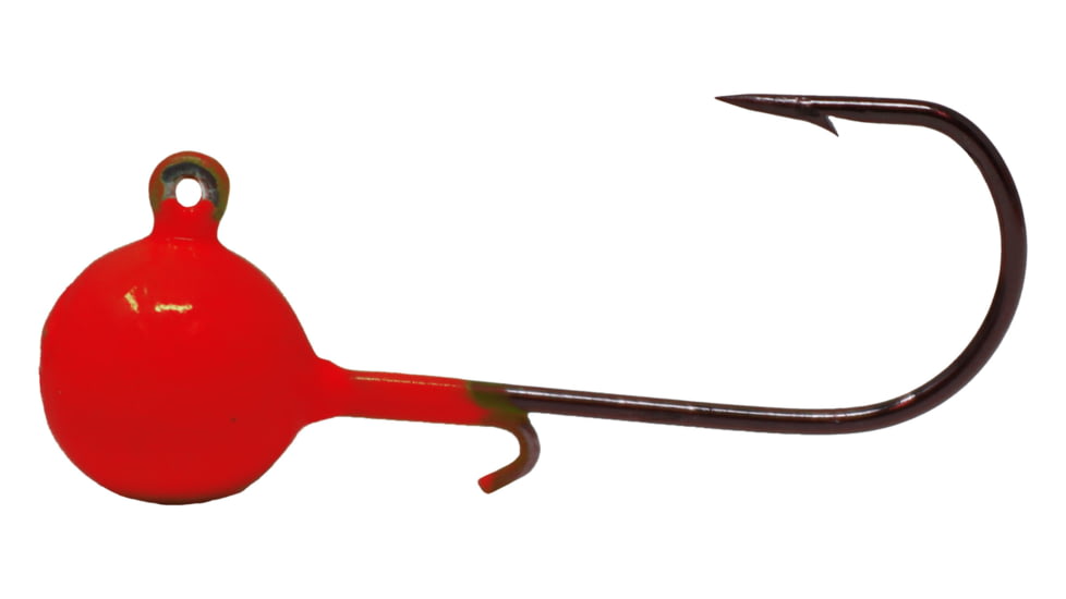 Kalins Fishing Kalin Triple Threat Crappie Jighead, 1/32oz, Red, 10/Pack, TJ10RD-132