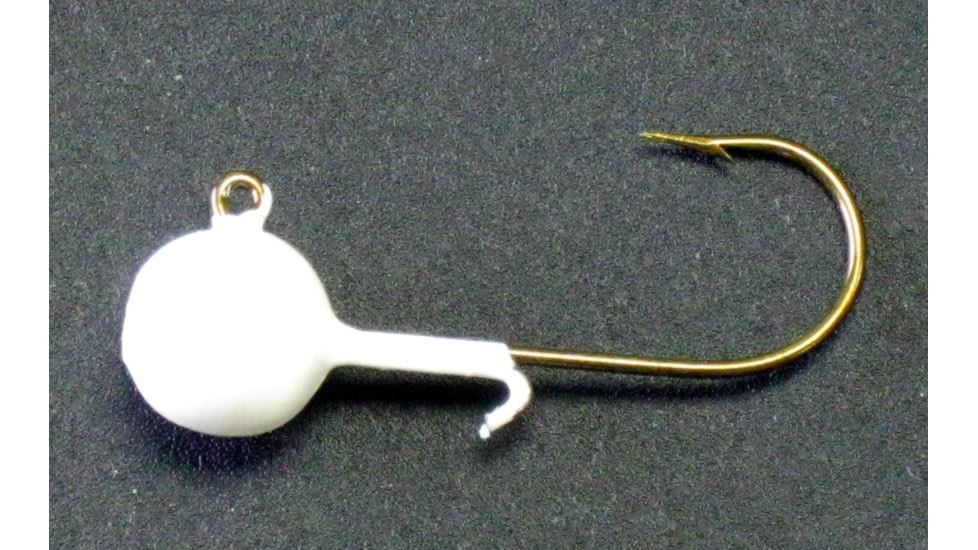 Kalins Fishing Kalin Triple Threat Crappie Jighead, 1/8oz, White, 10/Pack, TJ10WH-18