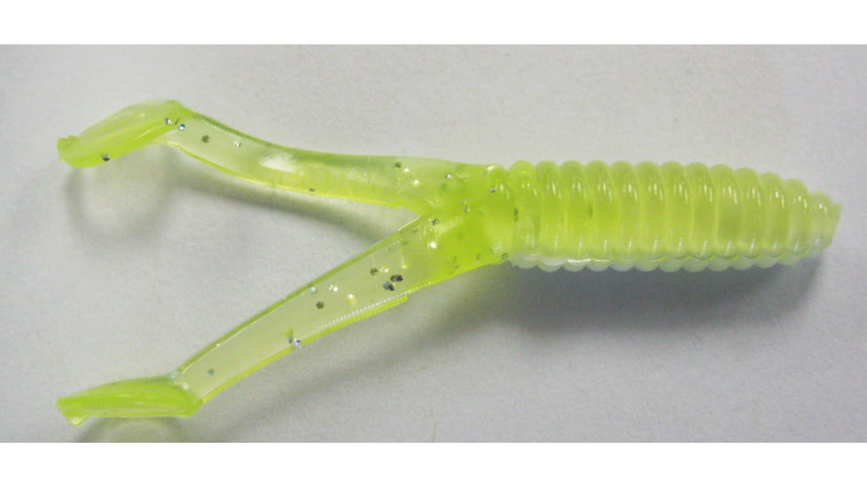 Kalin's Fishing Kalin Triple Threat Crappie Scrub TwinTail Soft Bait, 4, 1.75in, Acid Rain, TSC10-868