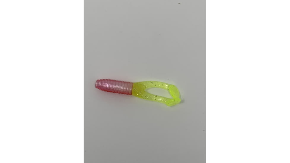 Kalin's Fishing Kalin Triple Threat Crappie Scrub TwinTail Soft Bait, 4, 1.75in, Red Hot Mama, TSC10-883