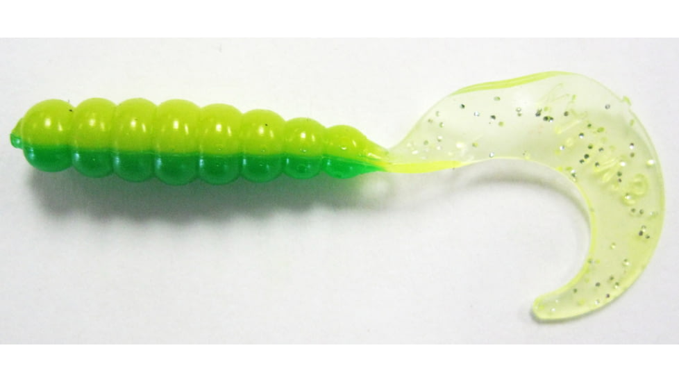 Kalin's Fishing Kalin Triple Threat Grub, 10, 2in, John Deere Green, 2TG10-872