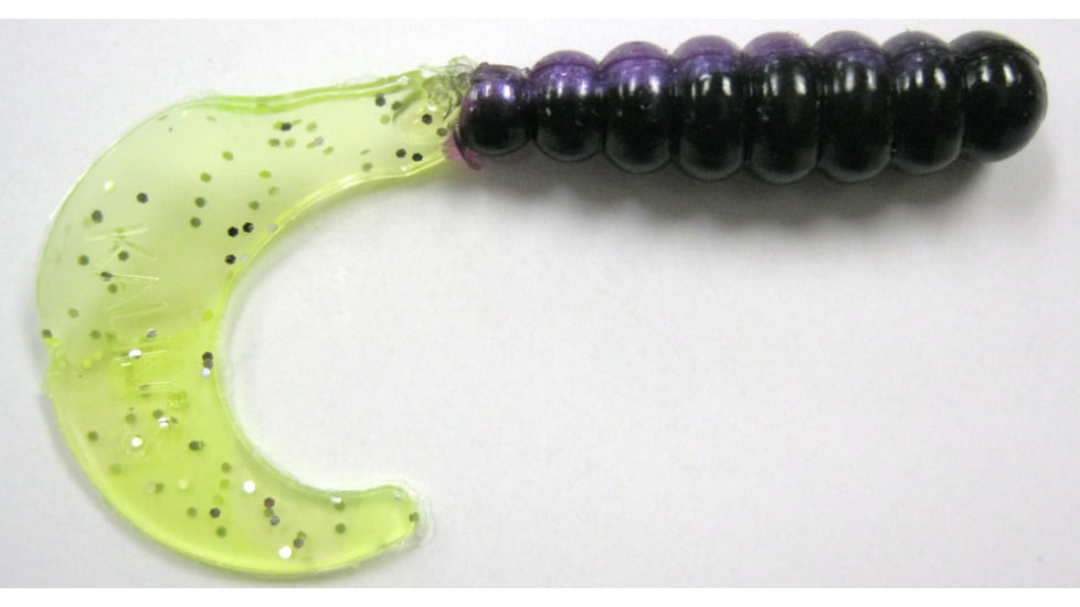 Kalin's Fishing Kalin Triple Threat Grub, 5, 2in, Purple Rain, 2TG10-813