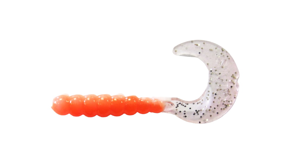 Kalin's Fishing Triple Threat Grub, 10, 2in, Orange Crush, 2TG10-995