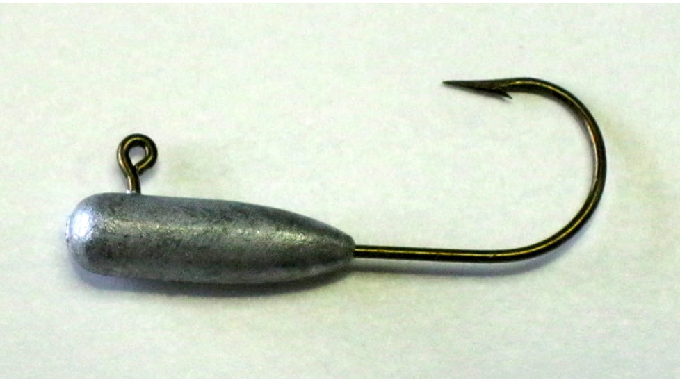 Kalins Fishing Tube Jig Head, 1/8 oz Unpainted, 5/Pack, 18TJ5