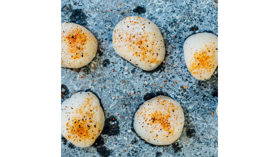 Kamado Joe Classic Joe Half Moon Soapstone Cooking Surface, Gray, Medium, KJ-HCGSSTONE