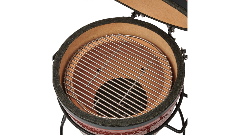 Kamado Joe Joe Jr. 13.5 inch Charcoal Grill, Red, Small, KJ13RH