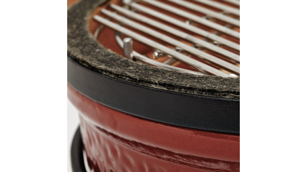 Kamado Joe Joe Jr. 13.5 inch Charcoal Grill, Red, Small, KJ13RH
