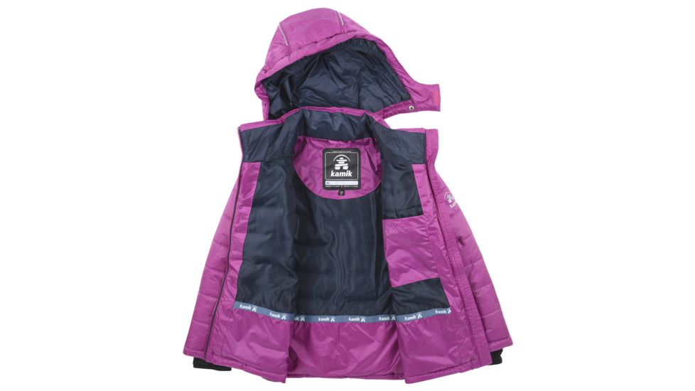 Kamik Leona 2 Mini Ripstop Jacket- Girls, Berry, 7, V66876-BEZ-7YR-G