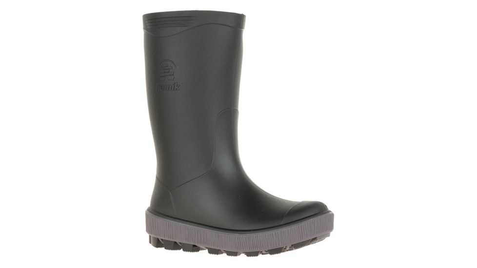 Kamik Riptide Rain Boot, Black Charcoal, 11, EK6285Y-BCH-11