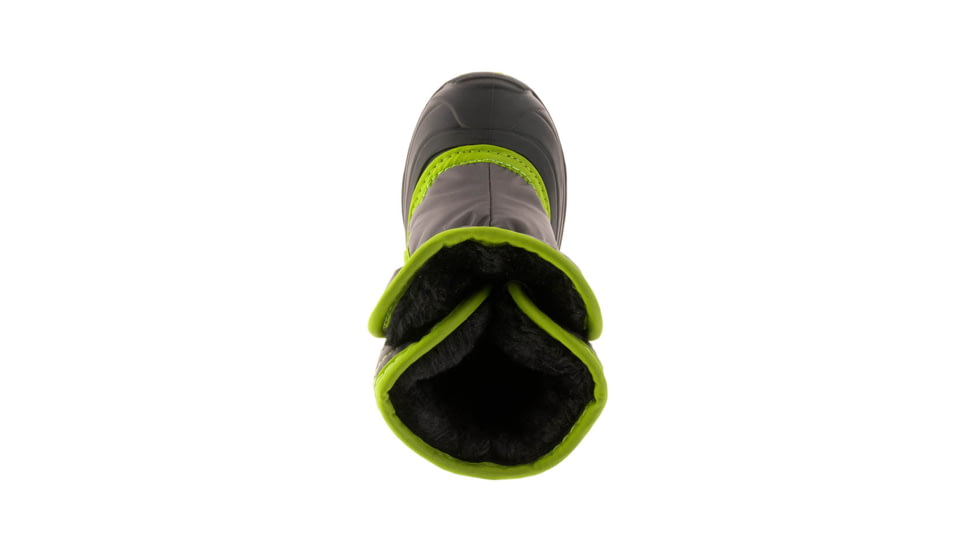Kamik Snowbug 3 Winter Boot, Charcoal Lime, 7, NK9082S-CLM-7