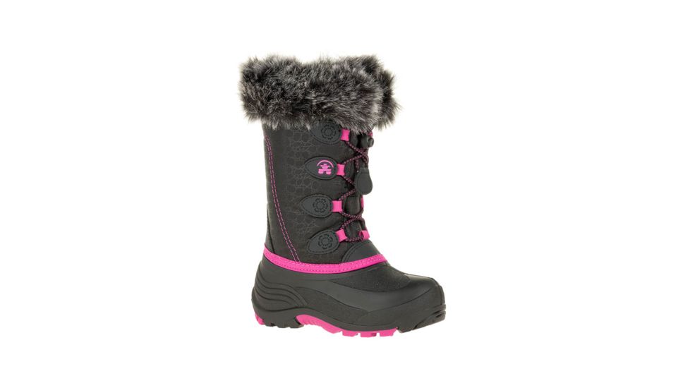 Kamik Snowgypsy Boots - Girls, Black/Magenta, 3, NK4192S-BMM-3